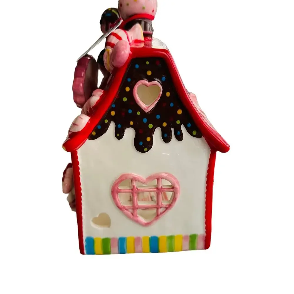 Hello Kitty Blue Sky Sanrio Sweet Shoppe Ceramic Tea Light Holder NEW